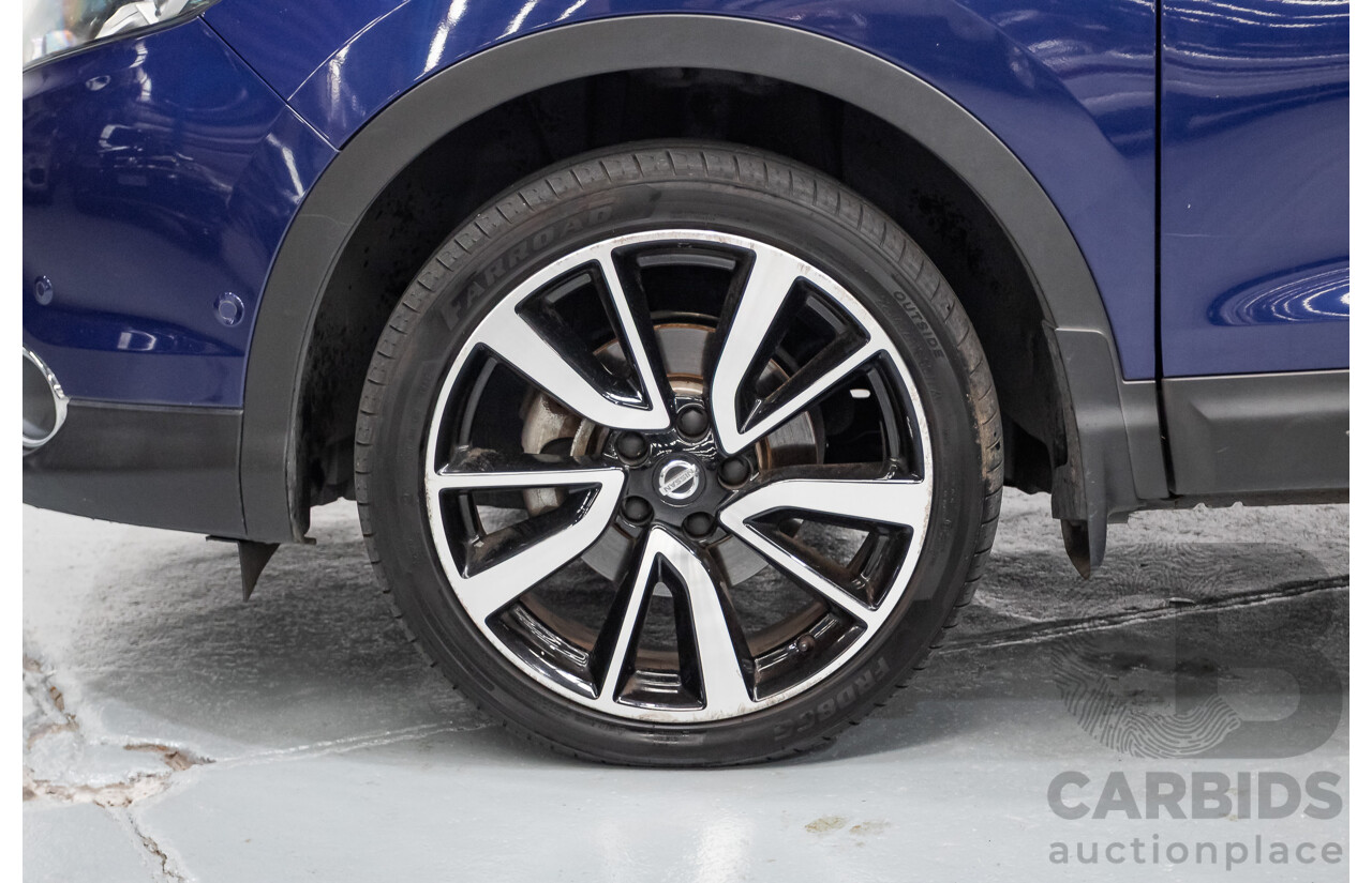 07/2016 Nissan Qashqai Ti J11 4D Wagon Ink Blue Metallic 2.0L