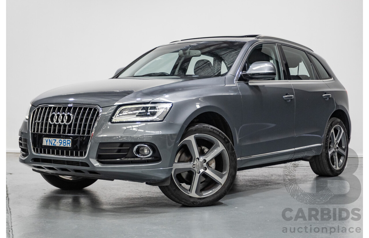 1/2015 Audi Q5 2.0 TFSI Quattro (AWD) 8R MY14 4D Wagon Monsoon Grey Metallic Turbo 2.0L