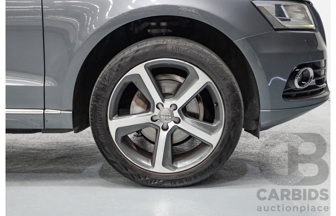 1/2015 Audi Q5 2.0 TFSI Quattro (AWD) 8R MY14 4D Wagon Monsoon Grey Metallic Turbo 2.0L