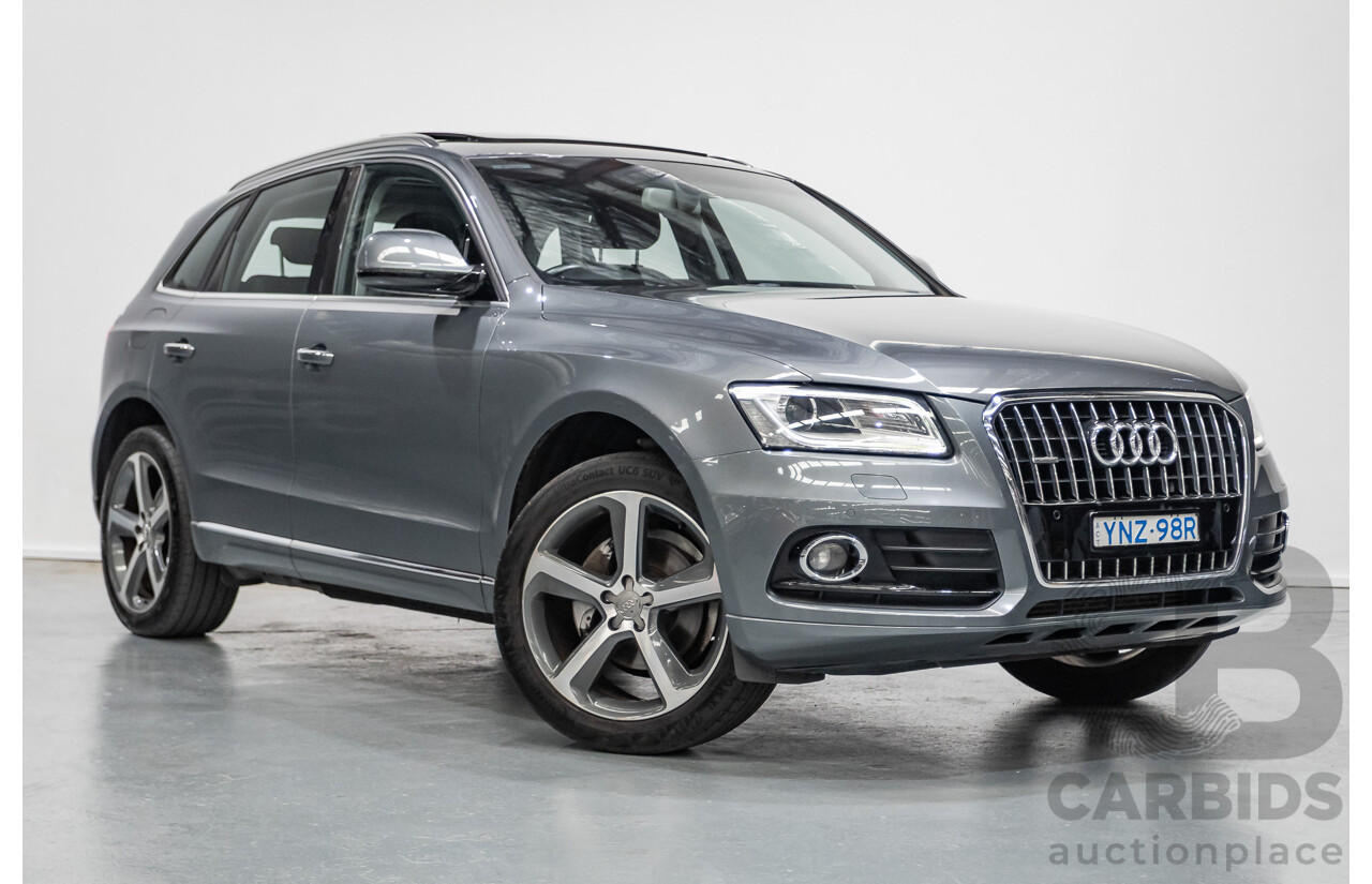 1/2015 Audi Q5 2.0 TFSI Quattro (AWD) 8R MY14 4D Wagon Monsoon Grey Metallic Turbo 2.0L