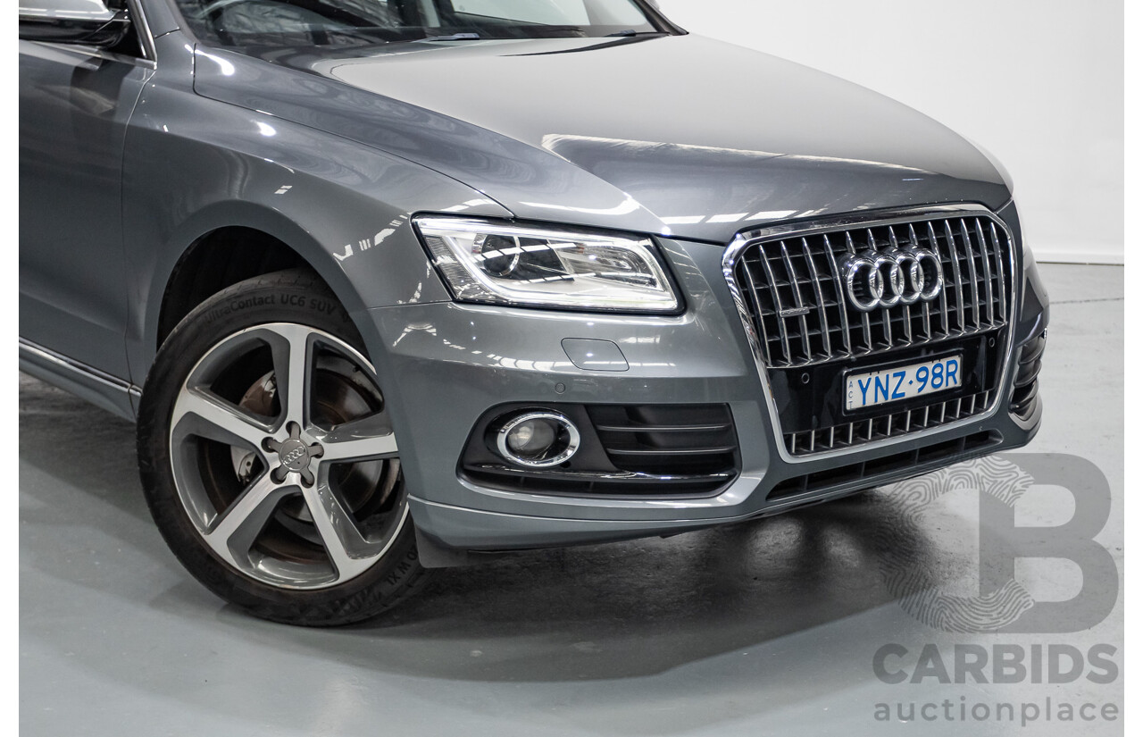 1/2015 Audi Q5 2.0 TFSI Quattro (AWD) 8R MY14 4D Wagon Monsoon Grey Metallic Turbo 2.0L