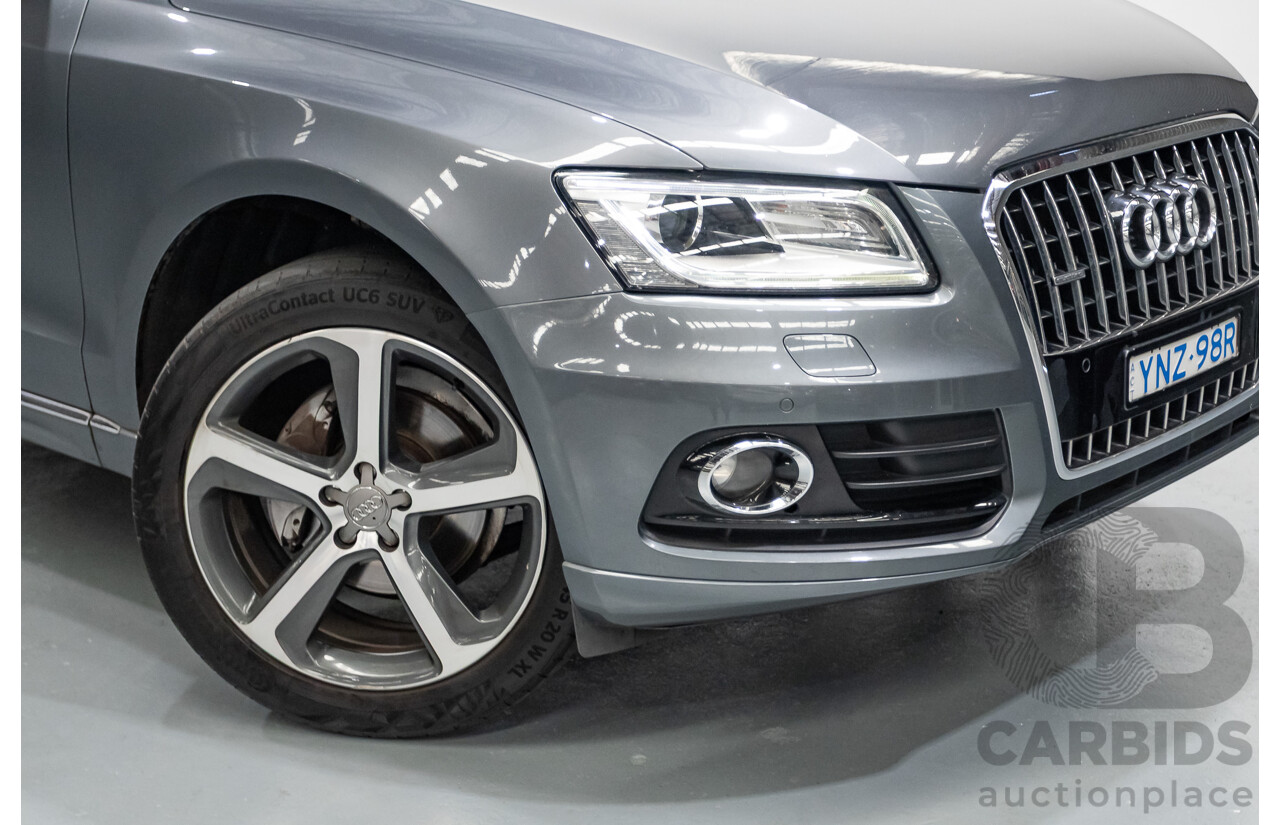 1/2015 Audi Q5 2.0 TFSI Quattro (AWD) 8R MY14 4D Wagon Monsoon Grey Metallic Turbo 2.0L