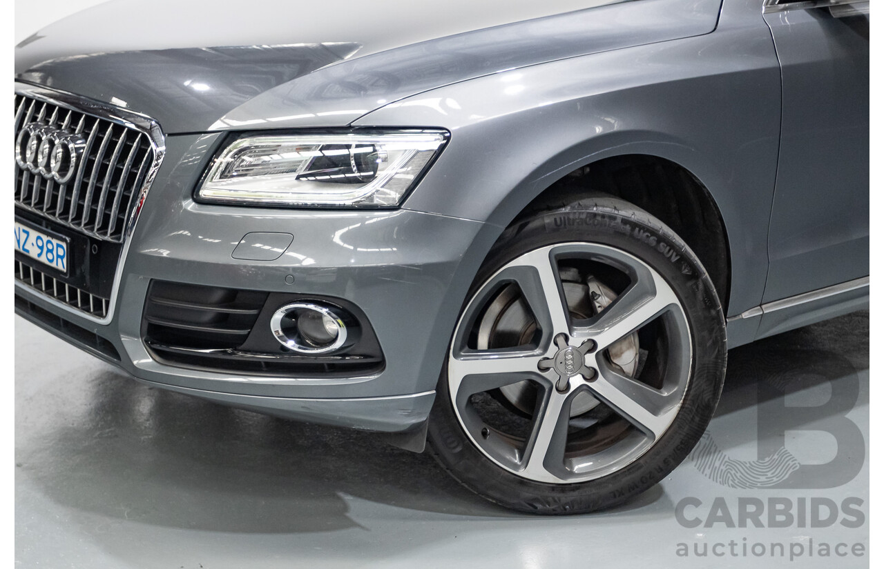1/2015 Audi Q5 2.0 TFSI Quattro (AWD) 8R MY14 4D Wagon Monsoon Grey Metallic Turbo 2.0L