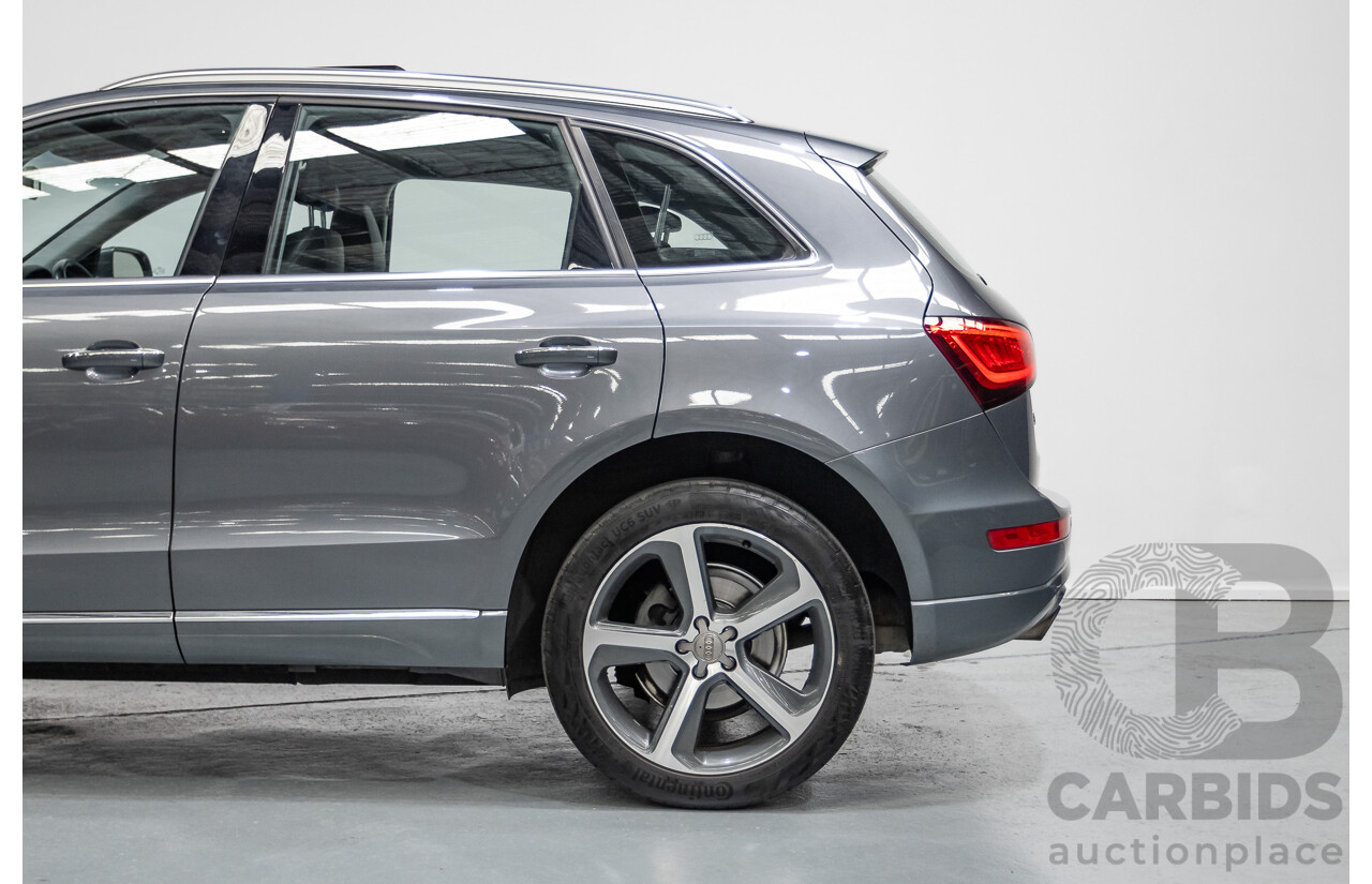 1/2015 Audi Q5 2.0 TFSI Quattro (AWD) 8R MY14 4D Wagon Monsoon Grey Metallic Turbo 2.0L