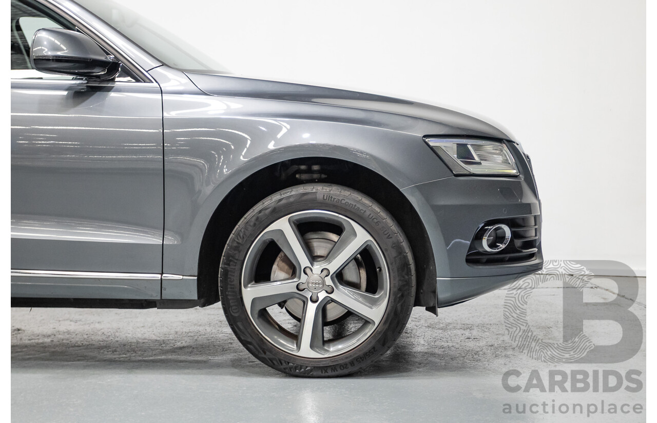 1/2015 Audi Q5 2.0 TFSI Quattro (AWD) 8R MY14 4D Wagon Monsoon Grey Metallic Turbo 2.0L