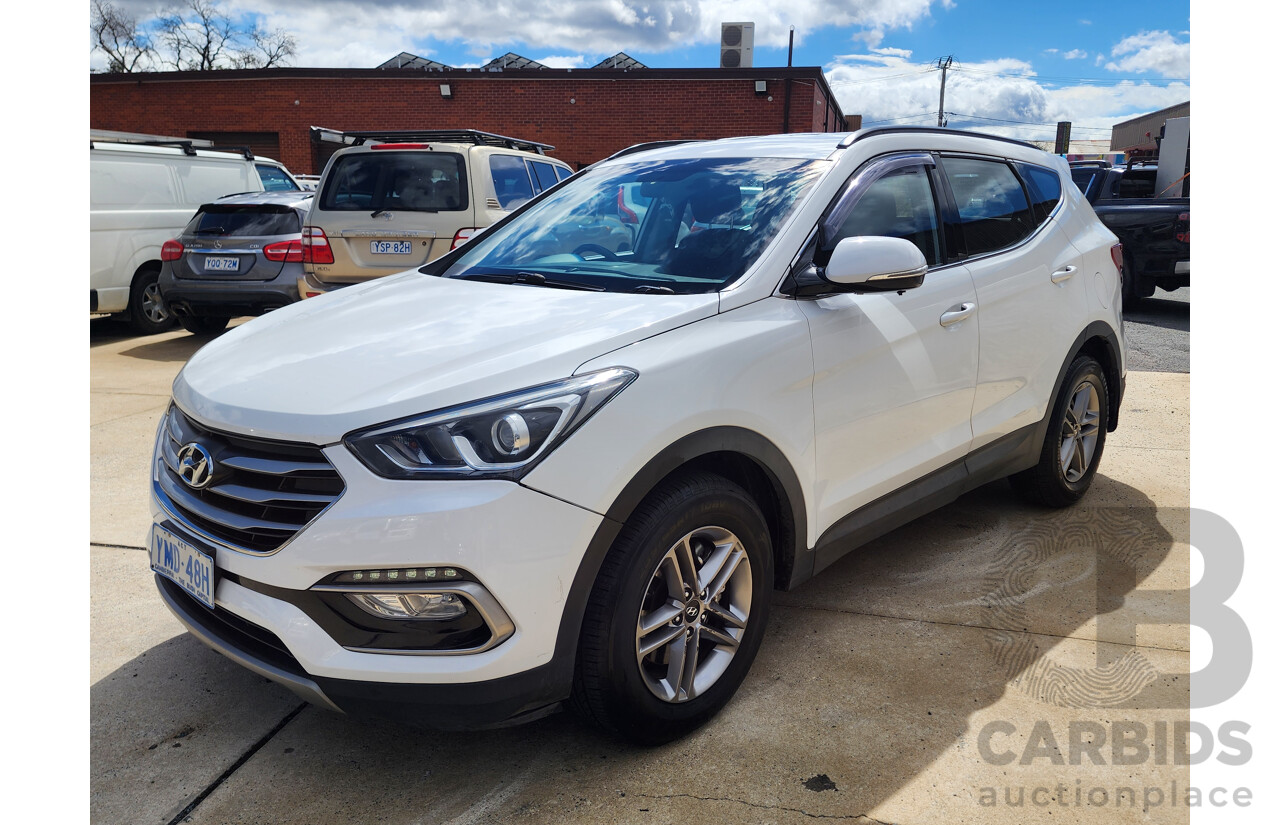 10/2016 Hyundai Santa Fe Active CRDi (4x4) DM SERIES II (DM3) 4d Wagon White 2.2L