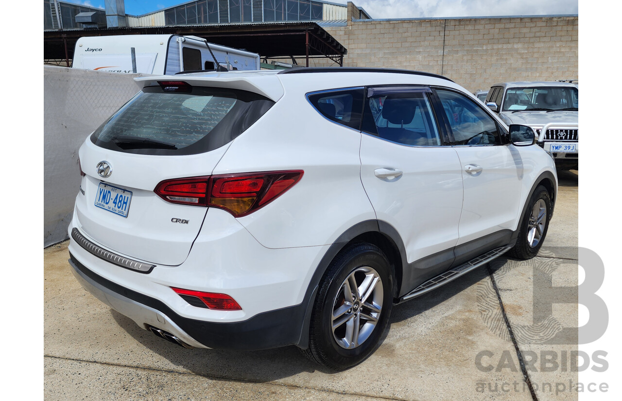 10/2016 Hyundai Santa Fe Active CRDi (4x4) DM SERIES II (DM3) 4d Wagon White 2.2L