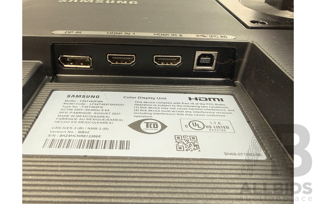 Samsung 24 Inch Flat Panel Monitor