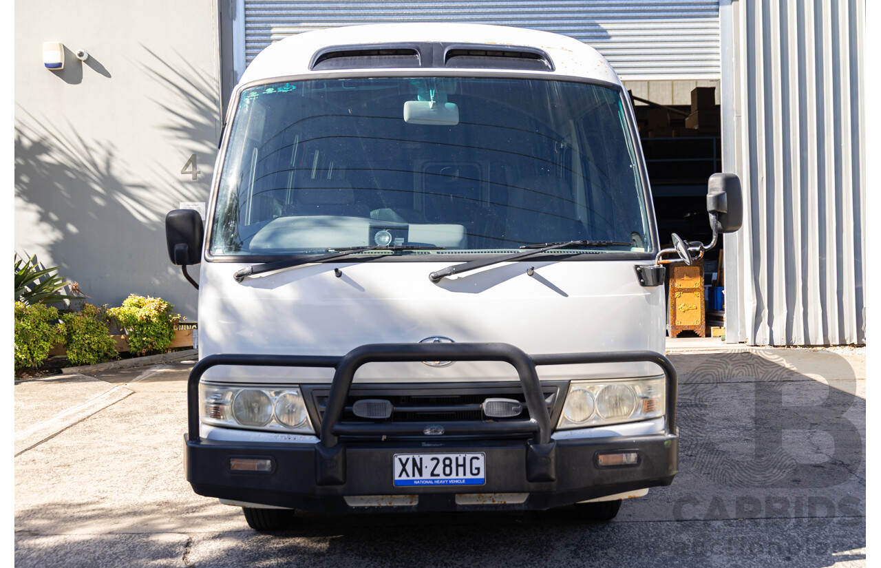 09/2008 Toyota Coaster Standard (LWB 4x2) XZB50R 07 Upgrade Bus White Turbo Diesel 4.0L - 21 Seater