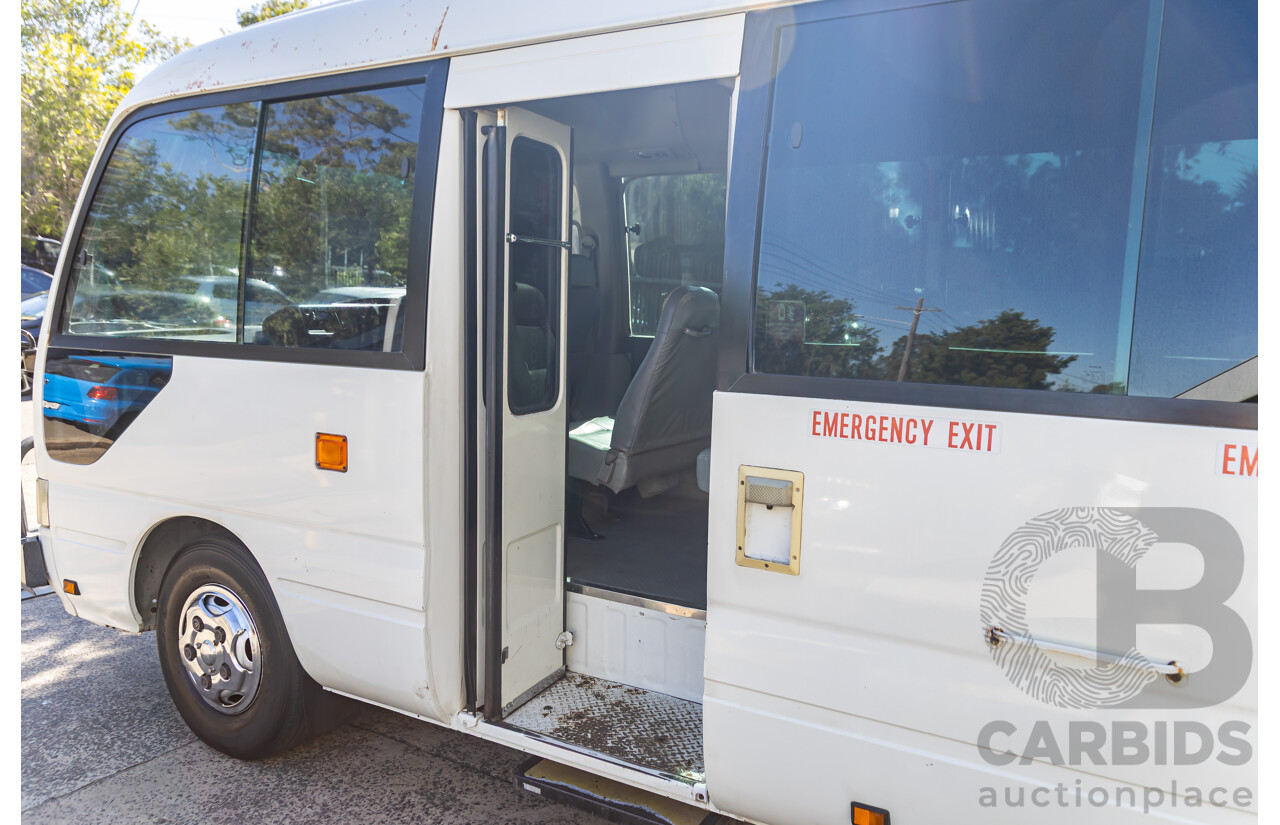 09/2008 Toyota Coaster Standard (LWB 4x2) XZB50R 07 Upgrade Bus White Turbo Diesel 4.0L - 21 Seater
