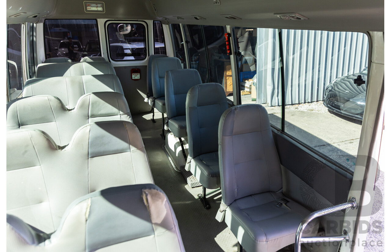 09/2008 Toyota Coaster Standard (LWB 4x2) XZB50R 07 Upgrade Bus White Turbo Diesel 4.0L - 21 Seater