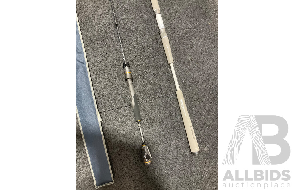 ABU GARCIA Salty Stage KR-X Casting Fishing Rod and Veritas Fishing Rod  - Lot of 2