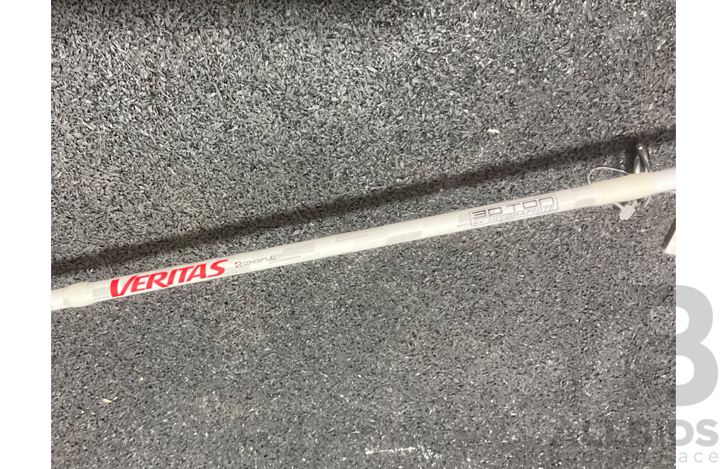 ABU GARCIA Salty Stage KR-X Casting Fishing Rod and Veritas Fishing Rod  - Lot of 2
