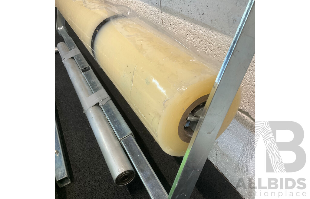 Clear Protective Self-adhering Plastic Film, SMART Overspray Masking Film, Green Hose, Assorted Ratchet Straps and Jumper Cables - Lot of 5