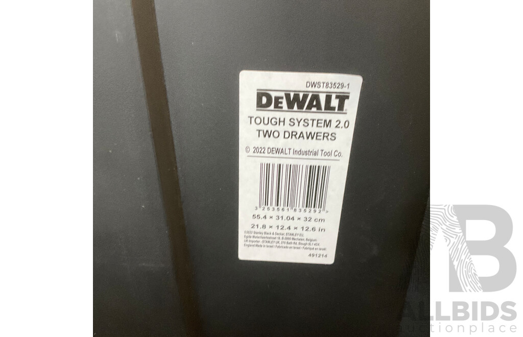DeWalt ToughtSystem 2.0 Two-Drawer Unit