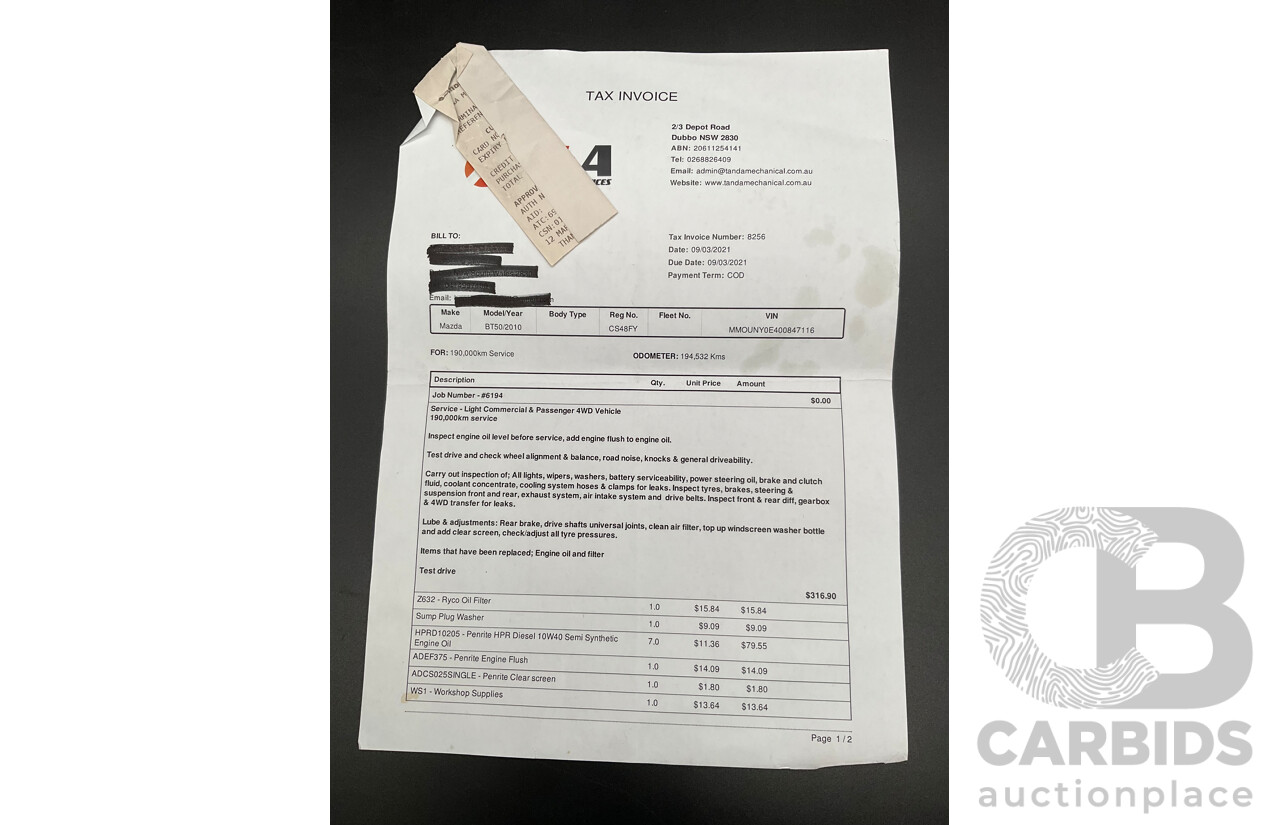 11/2009 Mazda BT50 Boss B3000 SDX (4x4) 09 Upgrade Dual Cab P/Up Gloaming Silver Metallic Turbo Diesel 3.0L