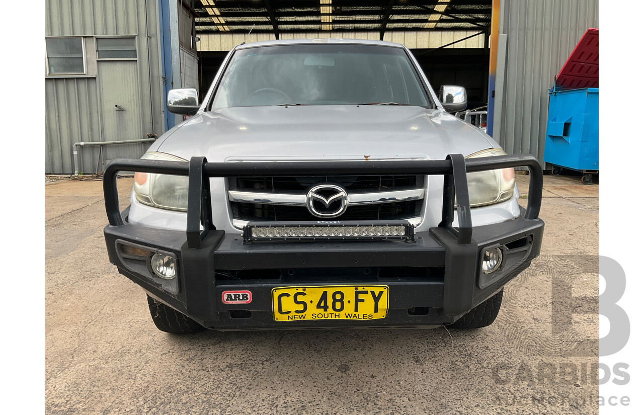 11/2009 Mazda BT50 Boss B3000 SDX (4x4) 09 Upgrade Dual Cab P/Up Gloaming Silver Metallic Turbo Diesel 3.0L
