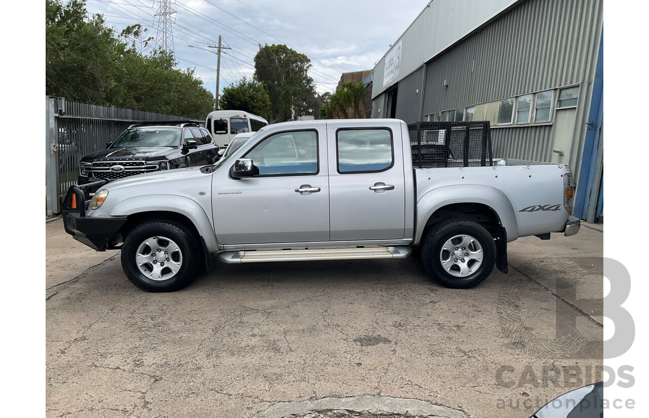 11/2009 Mazda BT50 Boss B3000 SDX (4x4) 09 Upgrade Dual Cab P/Up Gloaming Silver Metallic Turbo Diesel 3.0L