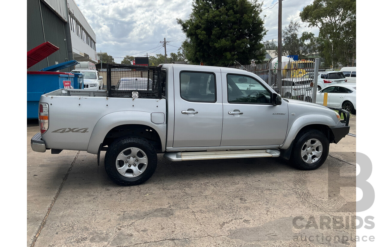 11/2009 Mazda BT50 Boss B3000 SDX (4x4) 09 Upgrade Dual Cab P/Up Gloaming Silver Metallic Turbo Diesel 3.0L