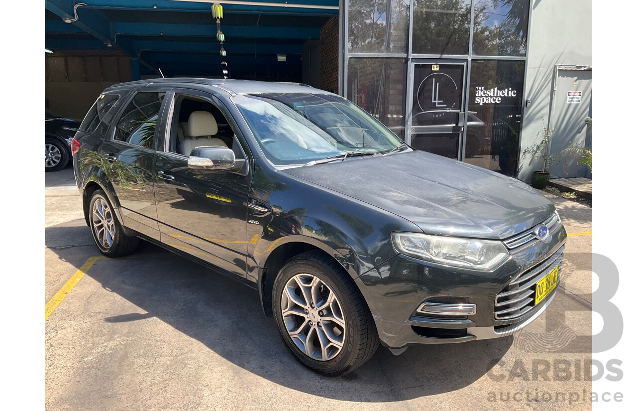 7/2013 Ford Territory Titanium (4x4) SZ 4d Wagon Petroleum Metallic Turbo Diesel 2.7L - 7 Seater