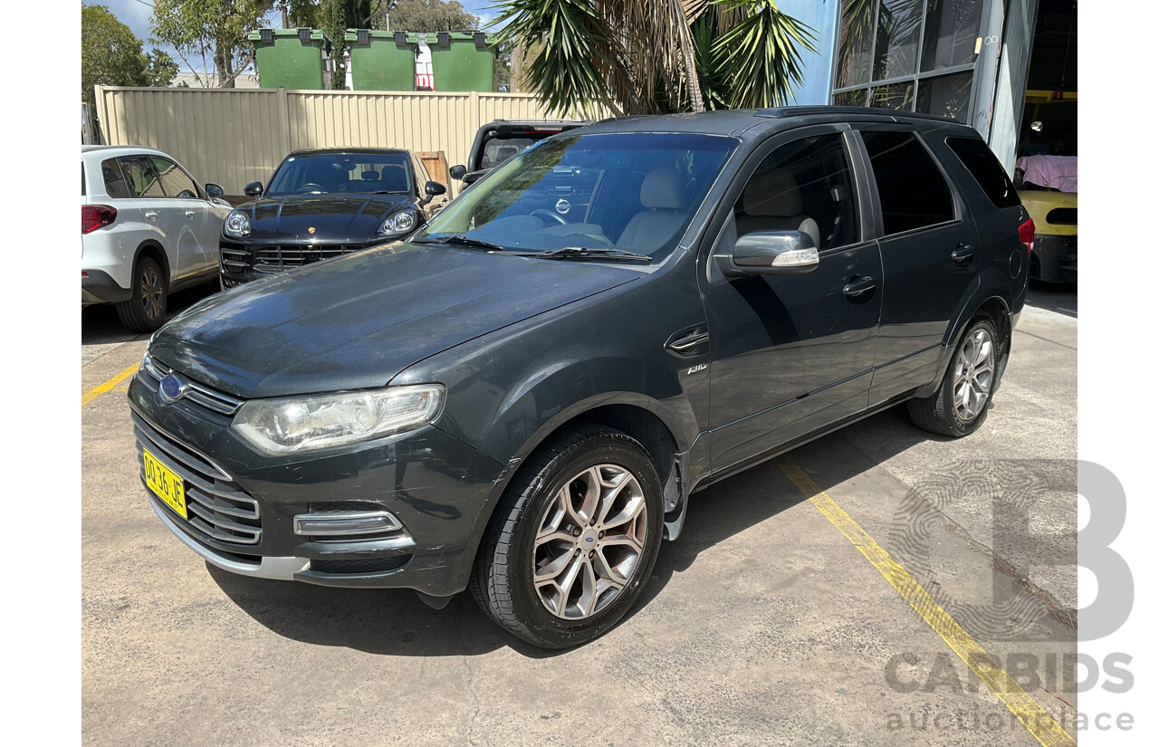 7/2013 Ford Territory Titanium (4x4) SZ 4d Wagon Petroleum Metallic Turbo Diesel 2.7L - 7 Seater