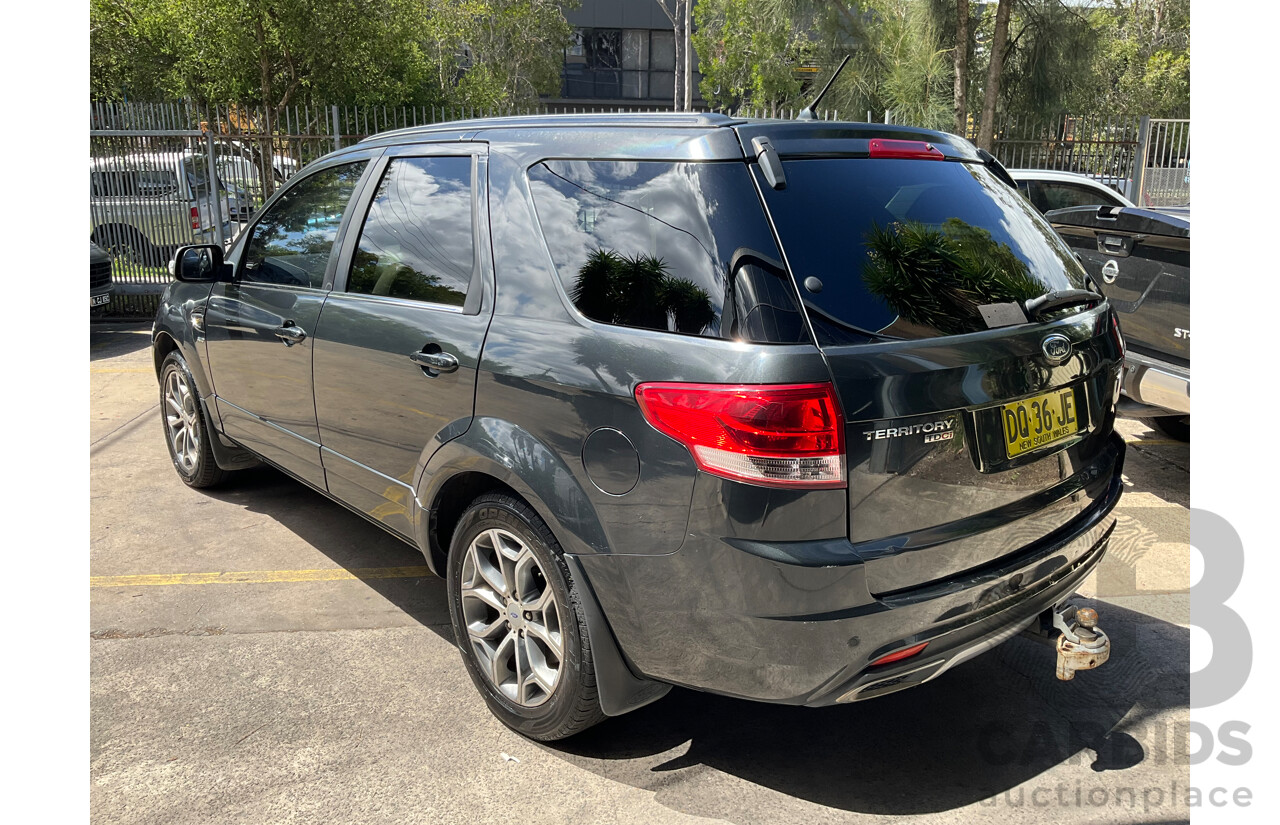 7/2013 Ford Territory Titanium (4x4) SZ 4d Wagon Petroleum Metallic Turbo Diesel 2.7L - 7 Seater