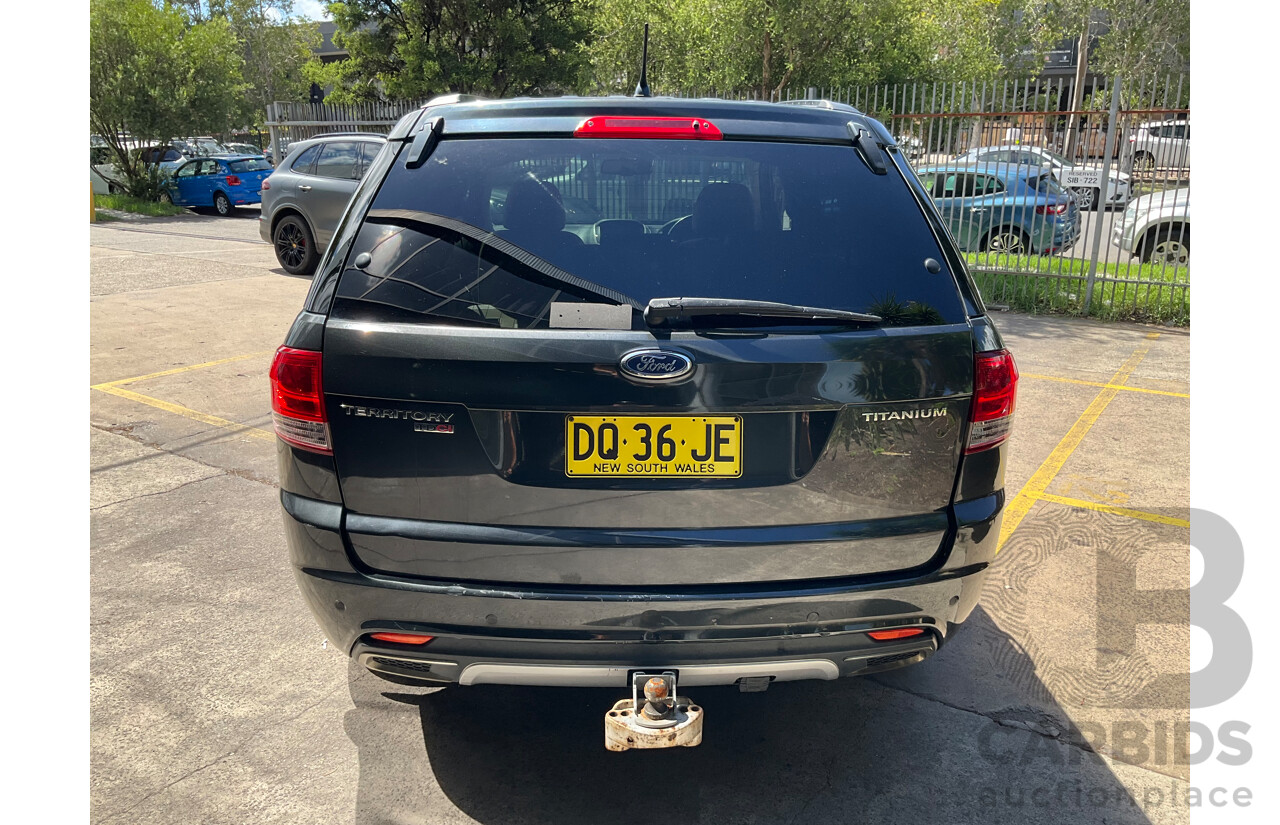 7/2013 Ford Territory Titanium (4x4) SZ 4d Wagon Petroleum Metallic Turbo Diesel 2.7L - 7 Seater