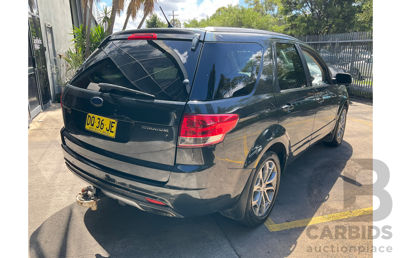 7/2013 Ford Territory Titanium (4x4) SZ 4d Wagon Petroleum Metallic Turbo Diesel 2.7L - 7 Seater