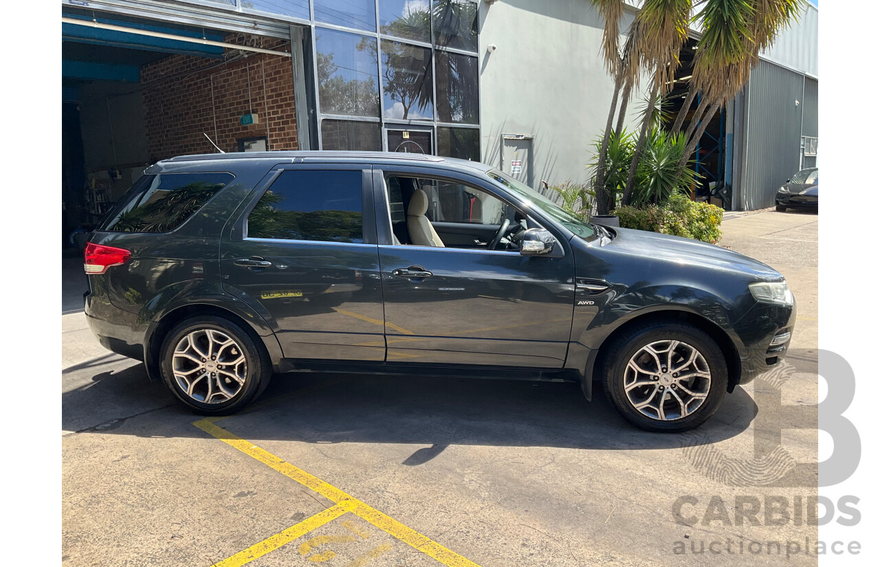 7/2013 Ford Territory Titanium (4x4) SZ 4d Wagon Petroleum Metallic Turbo Diesel 2.7L - 7 Seater