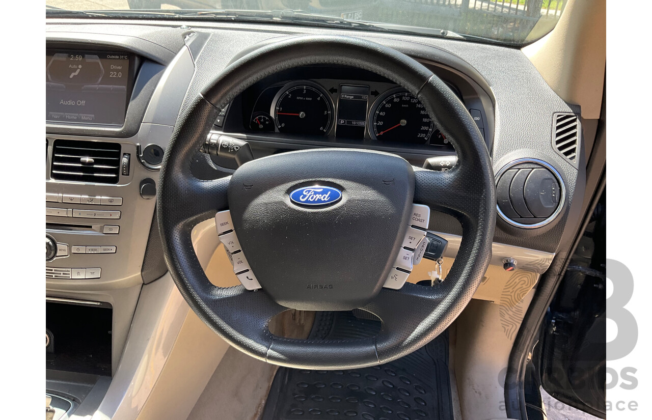 7/2013 Ford Territory Titanium (4x4) SZ 4d Wagon Petroleum Metallic Turbo Diesel 2.7L - 7 Seater