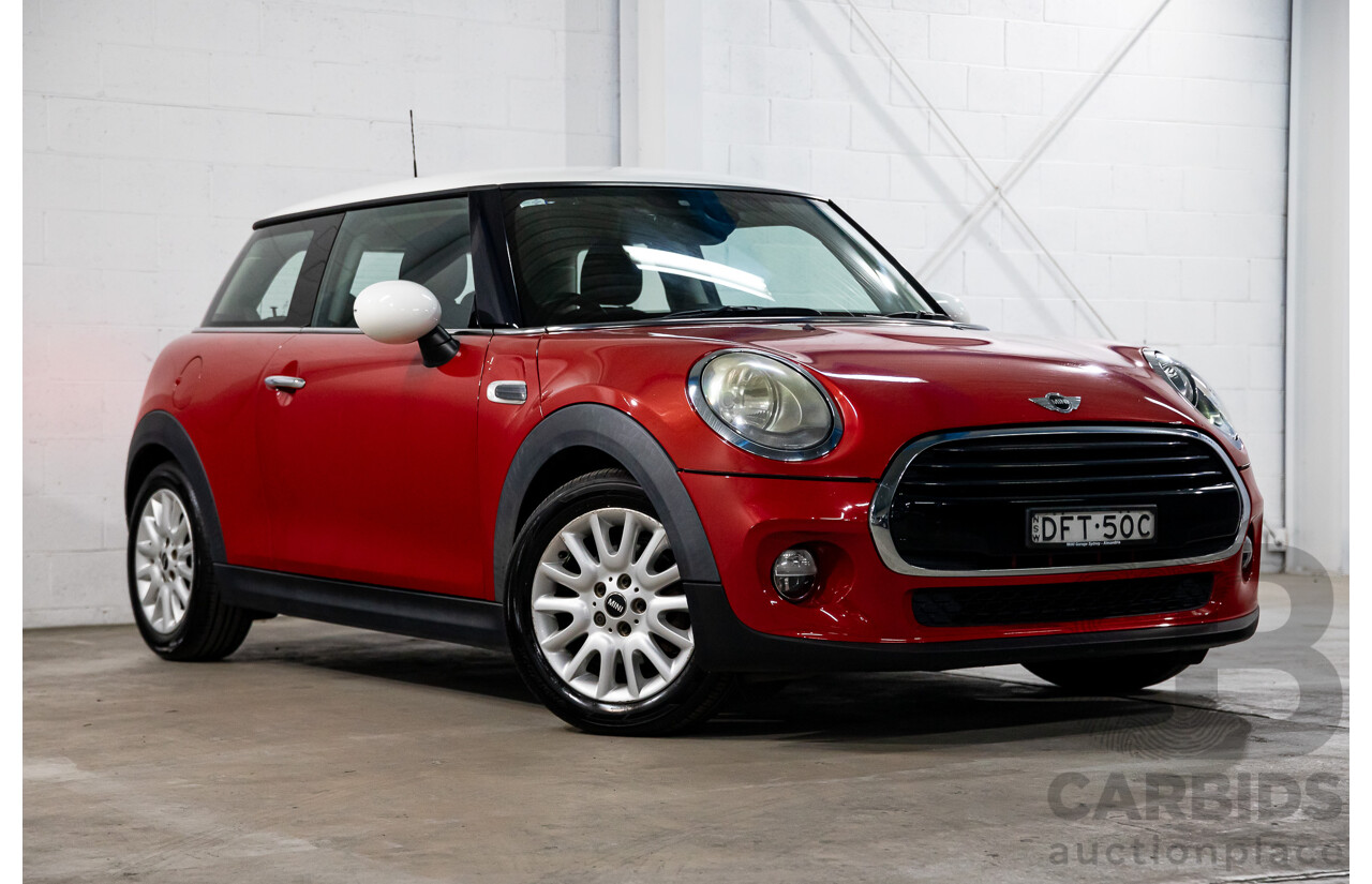 06/2016 Mini Cooper 3d Hatch (FWD) F56 3d Hatchback Blazing Red Metallic/White Roof Turbo 1.5L