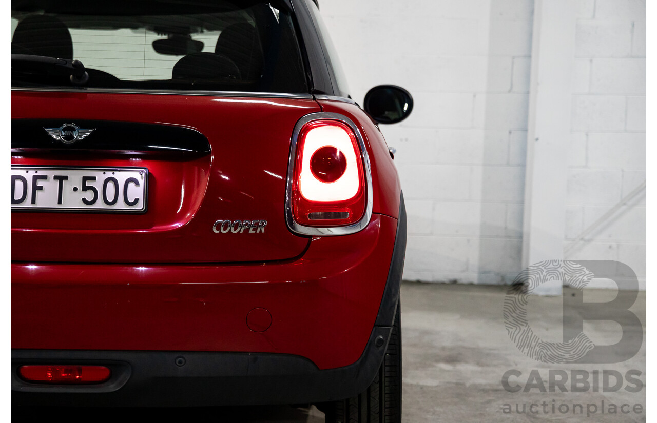 06/2016 Mini Cooper 3d Hatch (FWD) F56 3d Hatchback Blazing Red Metallic/White Roof Turbo 1.5L