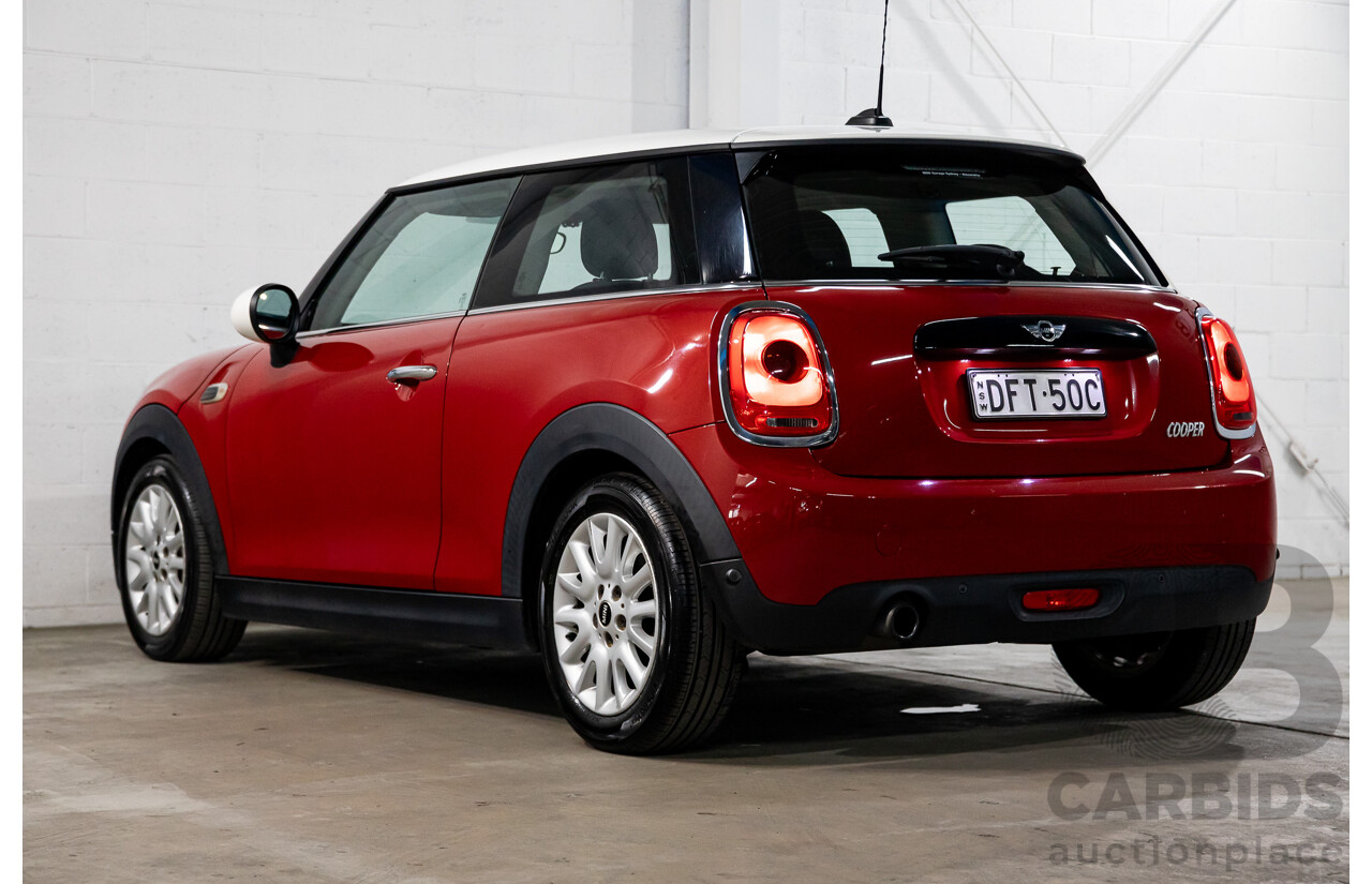 06/2016 Mini Cooper 3d Hatch (FWD) F56 3d Hatchback Blazing Red Metallic/White Roof Turbo 1.5L