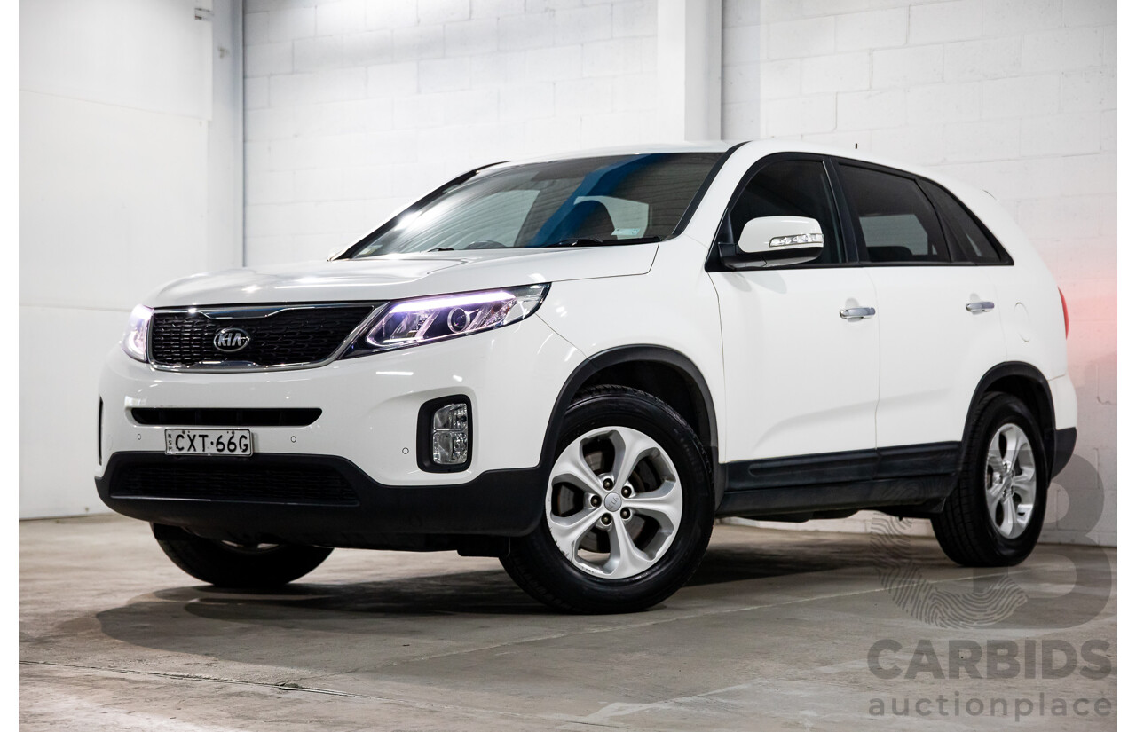 11/2014 Kia Sorento Si (4x2) XM MY14 4d Wagon Clear White V6 3.5L - 7 Seater