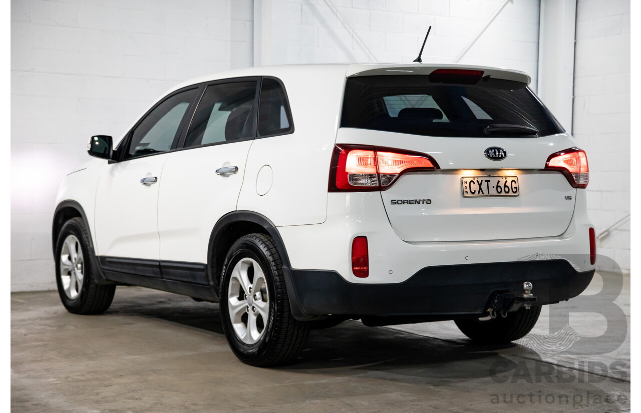 11/2014 Kia Sorento Si (4x2) XM MY14 4d Wagon Clear White V6 3.5L - 7 Seater