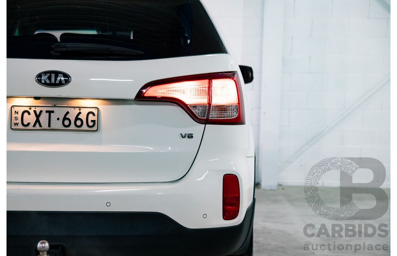 11/2014 Kia Sorento Si (4x2) XM MY14 4d Wagon Clear White V6 3.5L - 7 Seater