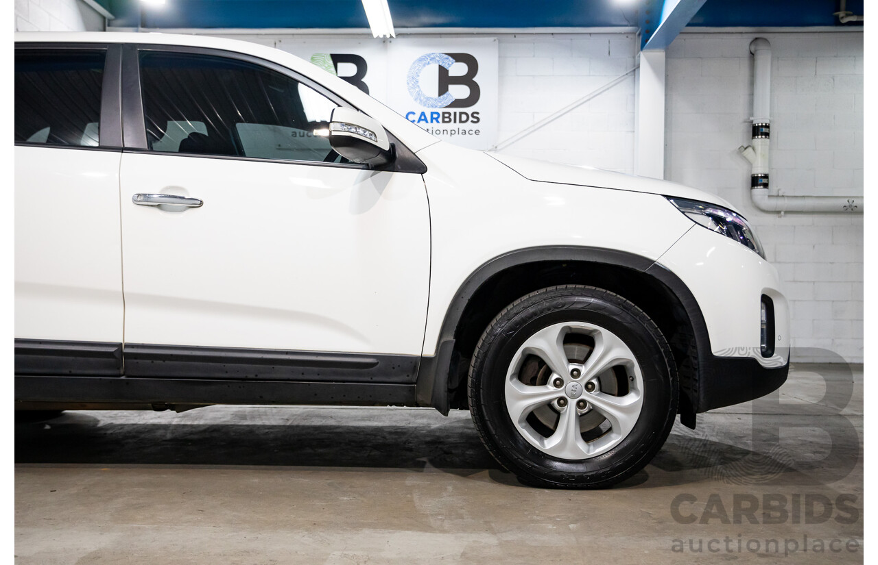 11/2014 Kia Sorento Si (4x2) XM MY14 4d Wagon Clear White V6 3.5L - 7 Seater