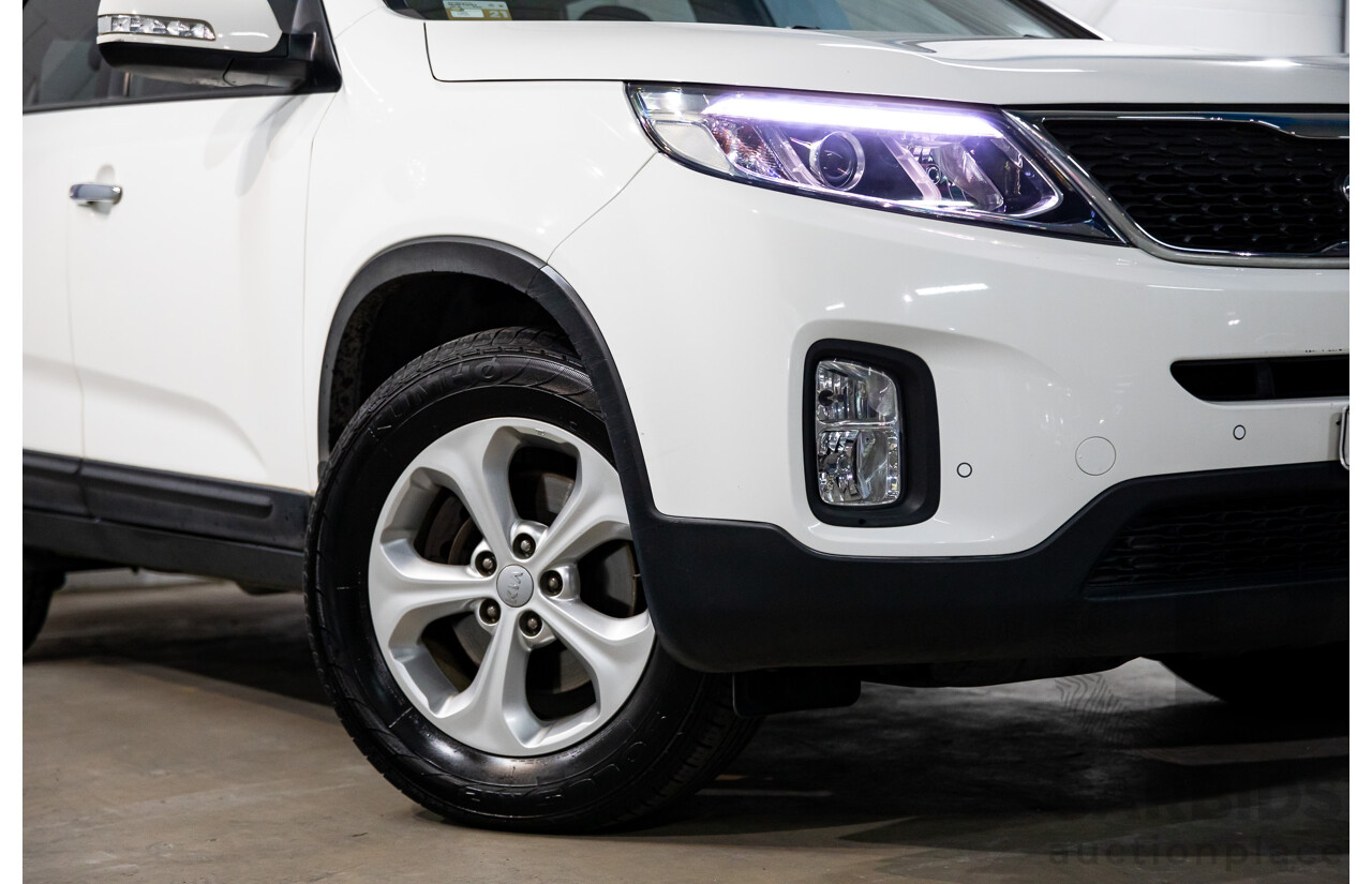 11/2014 Kia Sorento Si (4x2) XM MY14 4d Wagon Clear White V6 3.5L - 7 Seater