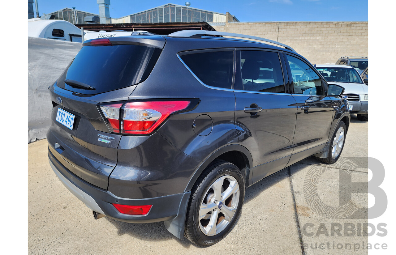 6/2018 Ford Escape Trend ZG MY18 4d Wagon Grey 1.5L