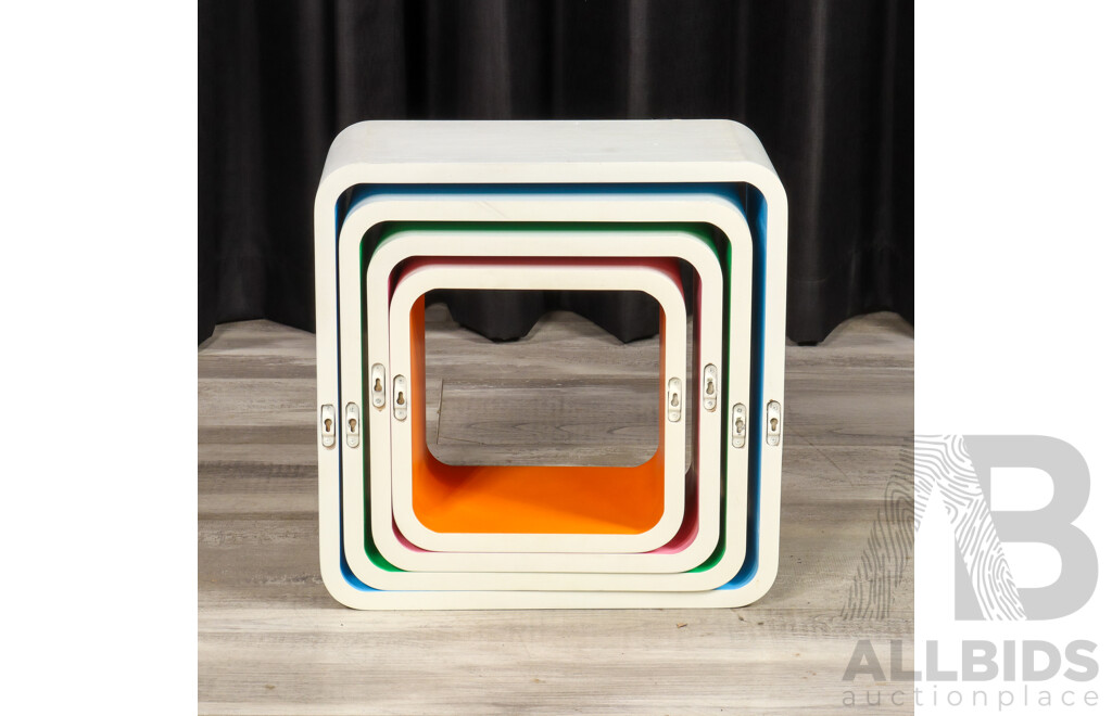 Topshelf Quadruple Kube Wall Mount Shelf