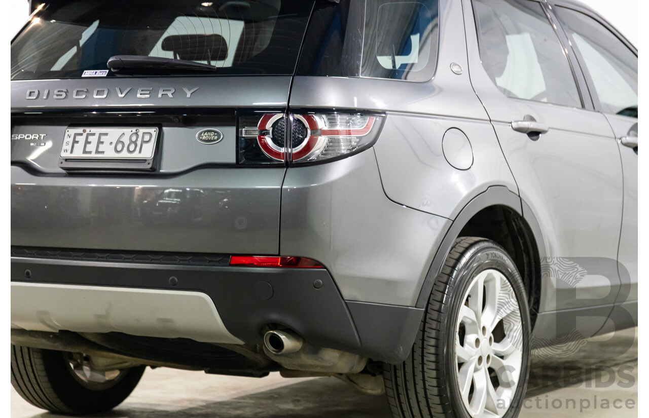 05/2017 Land Rover Discovery Sport TD4 180 HSE (AWD) LC MY17 4d Wagon Corris Grey Metallic/ Santorini Black Roof Turbo Diesel 2.0L - 7 Seater