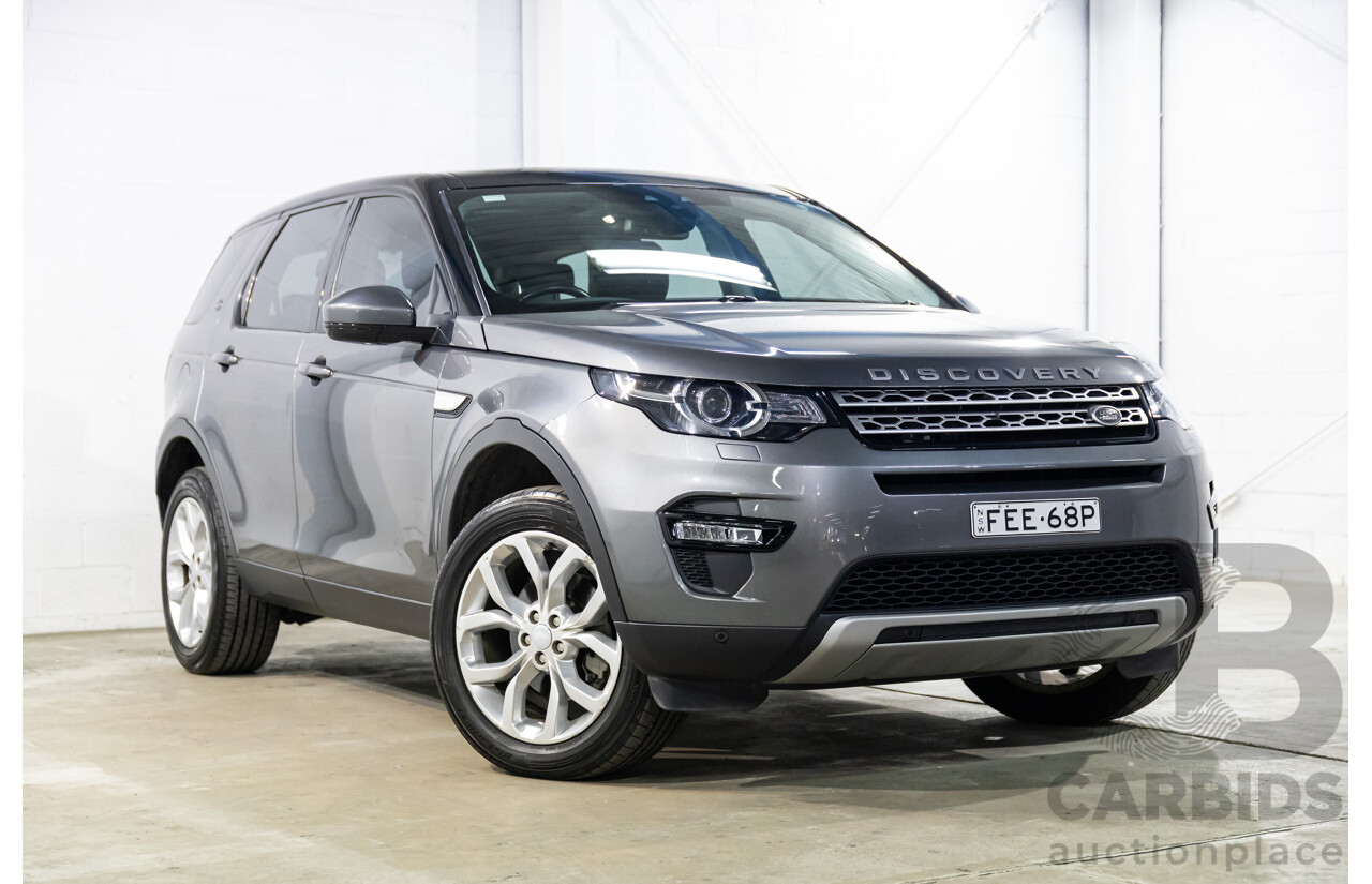 05/2017 Land Rover Discovery Sport TD4 180 HSE (AWD) LC MY17 4d Wagon Corris Grey Metallic/ Santorini Black Roof Turbo Diesel 2.0L - 7 Seater
