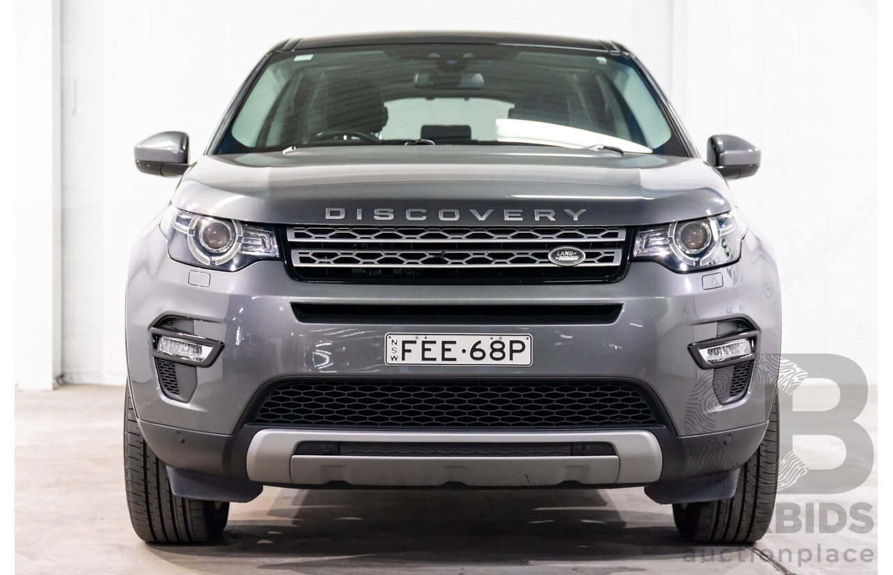 05/2017 Land Rover Discovery Sport TD4 180 HSE (AWD) LC MY17 4d Wagon Corris Grey Metallic/ Santorini Black Roof Turbo Diesel 2.0L - 7 Seater
