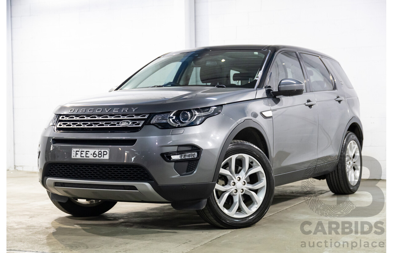 05/2017 Land Rover Discovery Sport TD4 180 HSE (AWD) LC MY17 4d Wagon Corris Grey Metallic/ Santorini Black Roof Turbo Diesel 2.0L - 7 Seater