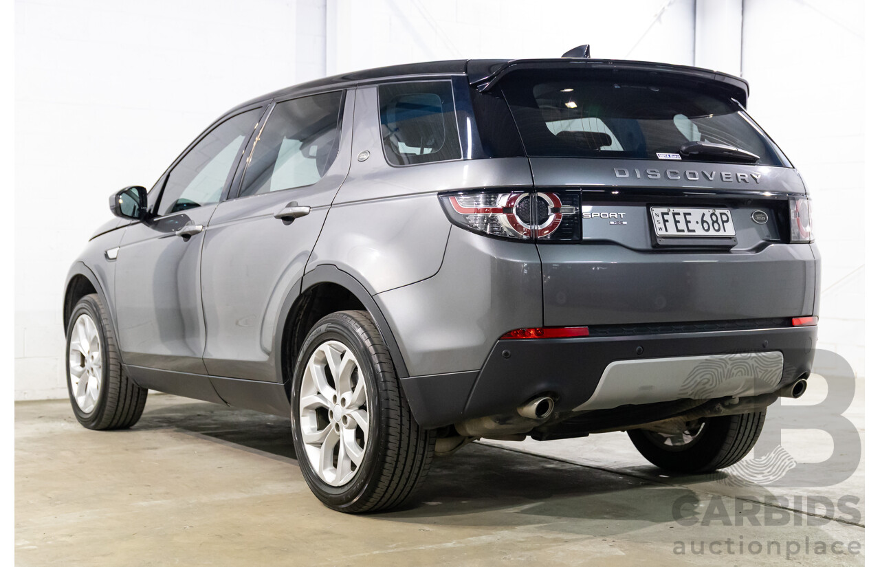 05/2017 Land Rover Discovery Sport TD4 180 HSE (AWD) LC MY17 4d Wagon Corris Grey Metallic/ Santorini Black Roof Turbo Diesel 2.0L - 7 Seater