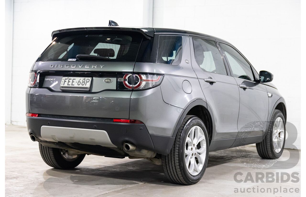 05/2017 Land Rover Discovery Sport TD4 180 HSE (AWD) LC MY17 4d Wagon Corris Grey Metallic/ Santorini Black Roof Turbo Diesel 2.0L - 7 Seater