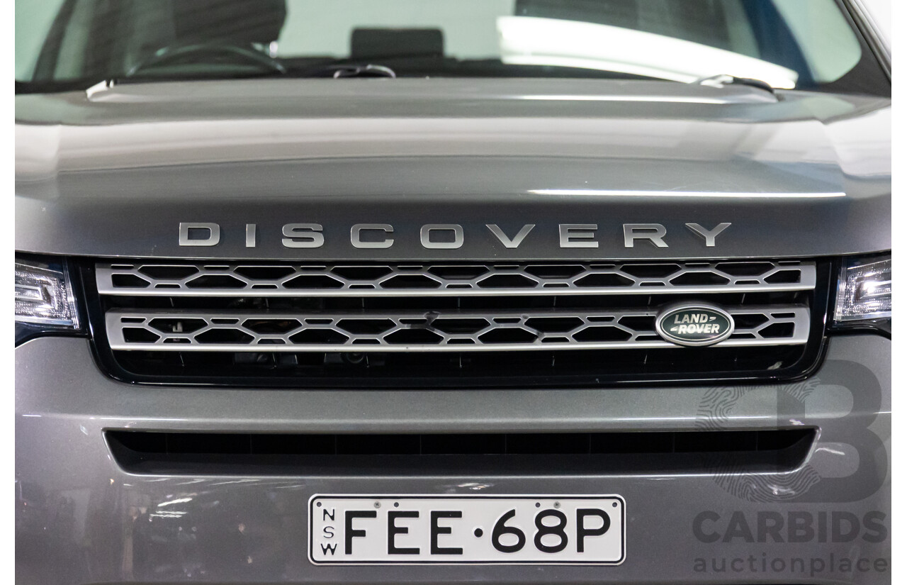 05/2017 Land Rover Discovery Sport TD4 180 HSE (AWD) LC MY17 4d Wagon Corris Grey Metallic/ Santorini Black Roof Turbo Diesel 2.0L - 7 Seater