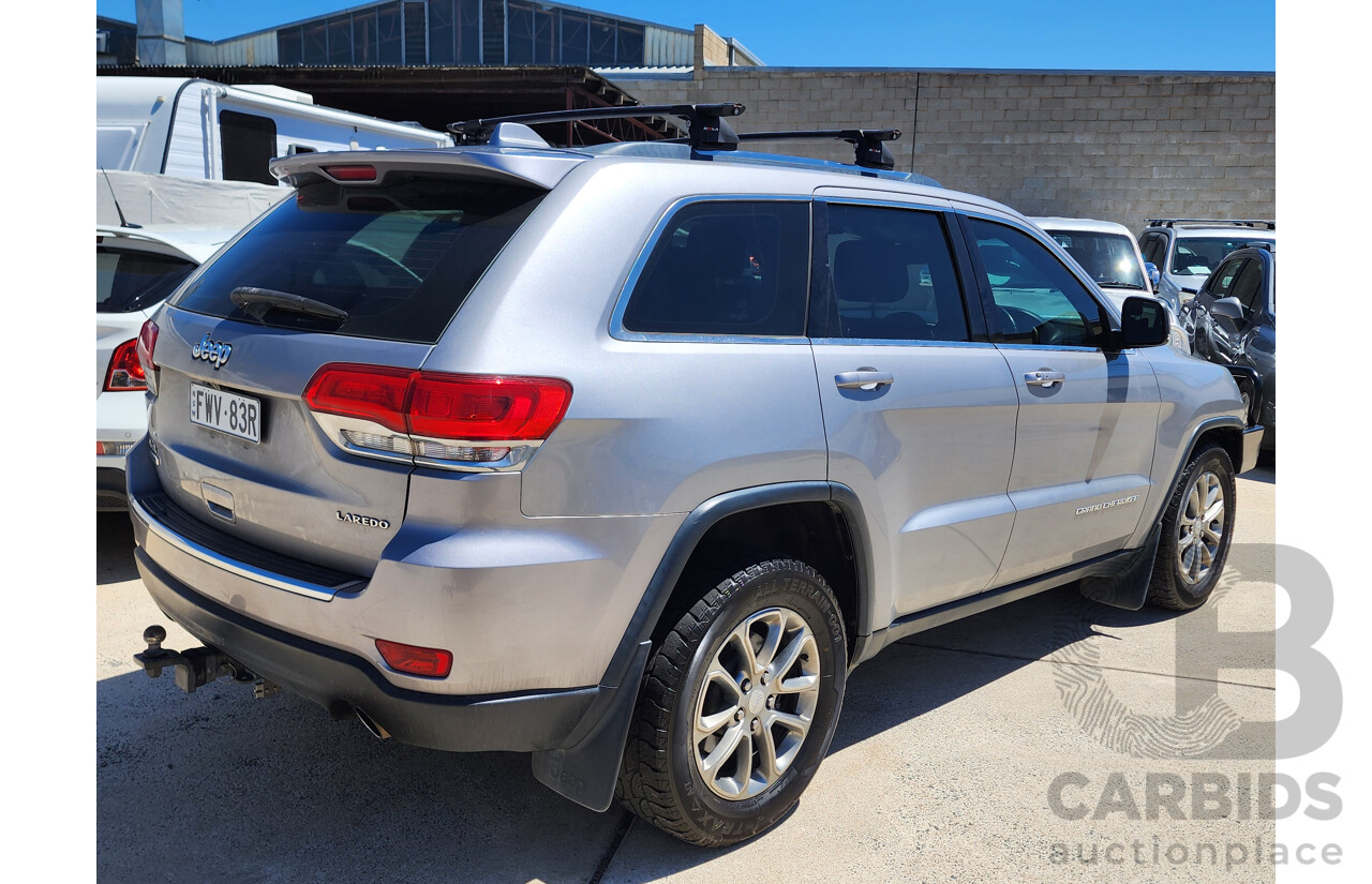 5/2014 Jeep Grand Cherokee Laredo (4x4) WK MY14 4d Wagon Silver 3.0L