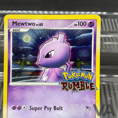 2009 Vintage Pokemon Rumble Mewtwo LV65 Holo Trading Card 9/16