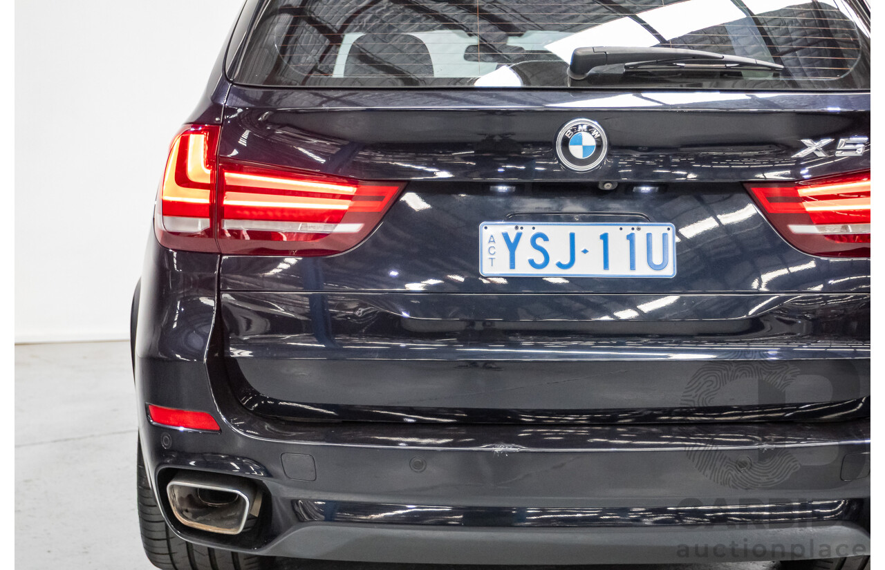 4/2016 BMW X5 xDrive30d (AWD) F15 MY16 4D Wagon Carbonschwarz Black Metallic Turbo Diesel 3.0L